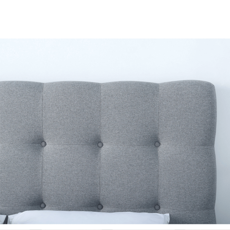 R05 Modern Bedroom Lenon Furniture King Microfiber Fabric Bed