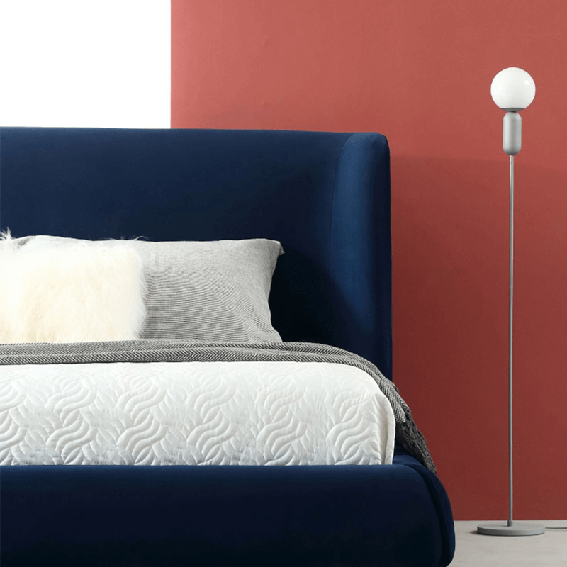 Nordic High-Grade Navy Blue Velvet Super Soft Bed Frame