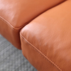 HYB-1002 Modern Furniture Orange Leisure Leather Sofa L Shape Couch For Living Room