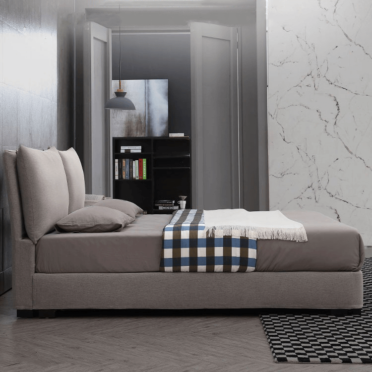 806 home furniture bedroom modern luxury beds fabric storage queen bed
