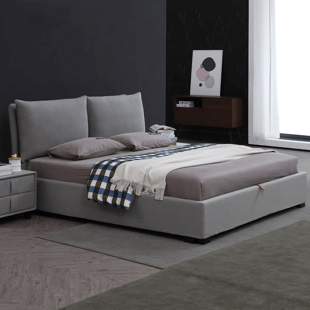 806 home furniture bedroom modern luxury beds fabric storage queen bed