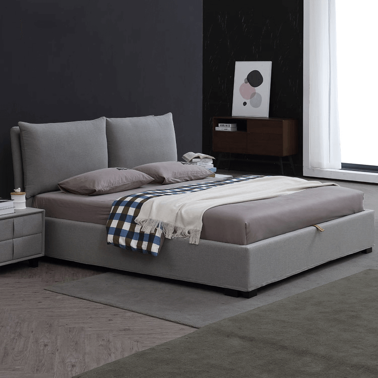 806 home furniture bedroom modern luxury beds fabric storage queen bed