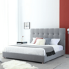 R05 Modern Bedroom Lenon Furniture King Microfiber Fabric Bed