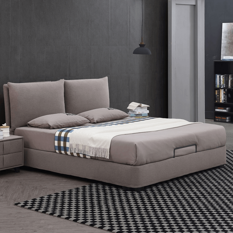 806 home furniture bedroom modern luxury beds fabric storage queen bed